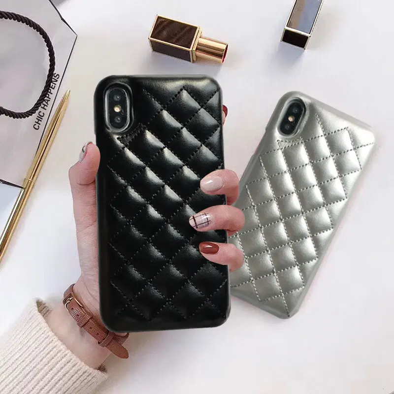 Роскошный брендовый кожаный чехол для телефона iphone 5 5s 6 6s 7 8 plus накладка из