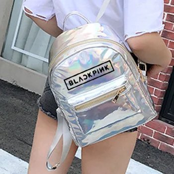 

Hot Sale Korean Summer New Style Backpacks For Teenager Laser Holographic Shoulder Bags Female Lady School Bag