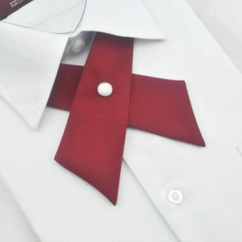 

8 Colors Boys Girls Adjustable Criss-Cross Tie School Uniform Neck Tie Cross Tie