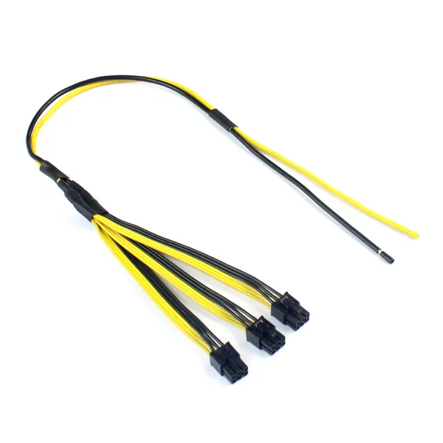 Cheap S7/S9 to Triple 3X PCI-E PCIe PCI Express 6Pin Graphics Card Splitter Power Cable Cord for BTC miner Machine 12AWG+18AWG Cheap S7/S9 to Triple 3X PCI-E PCIe PCI Express 6Pin Graphics Card Splitter Power Cable Cord for BTC miner Machine 12AWG+18AWG
