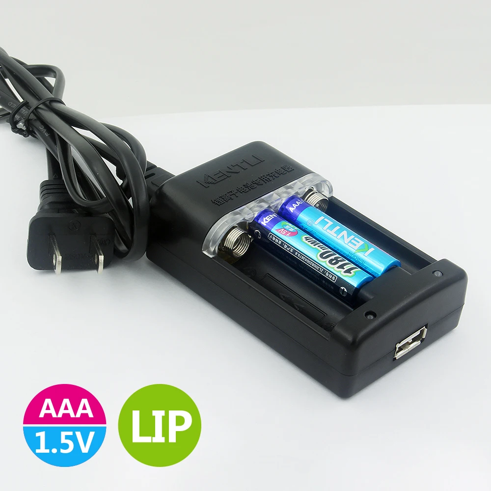 Аккумуляторная литий ионная батарея KENTLI 6pcs1.5v AAA 1180mWh + Интеллектуальное Быстрое