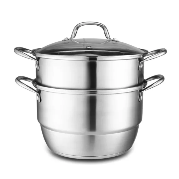 Double Boiler Fish Cooking Pot Stainless steel 2 layer Double layer