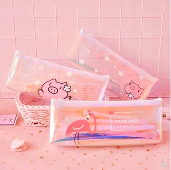 

1 Pcs Kawaii Pencil Case Pig color Gift Estuches School Pencil Box Pencilcase Pencil Bag School Supplies Stationery
