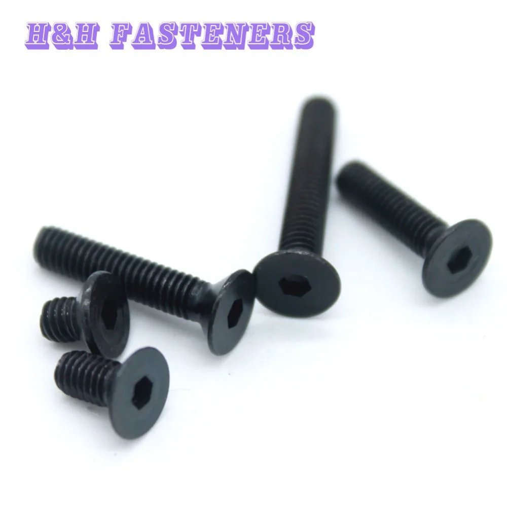 

M2 (Thread Dia. 2mm) Carbon Steel Flat Head Socket Screws Countersunk Bolt