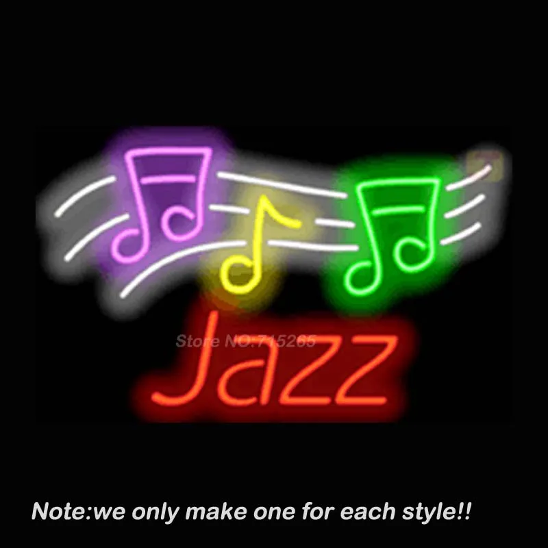 Jazz Neon Sign Beer Pub Recreation Room Garage Windows Sign Neon Signs