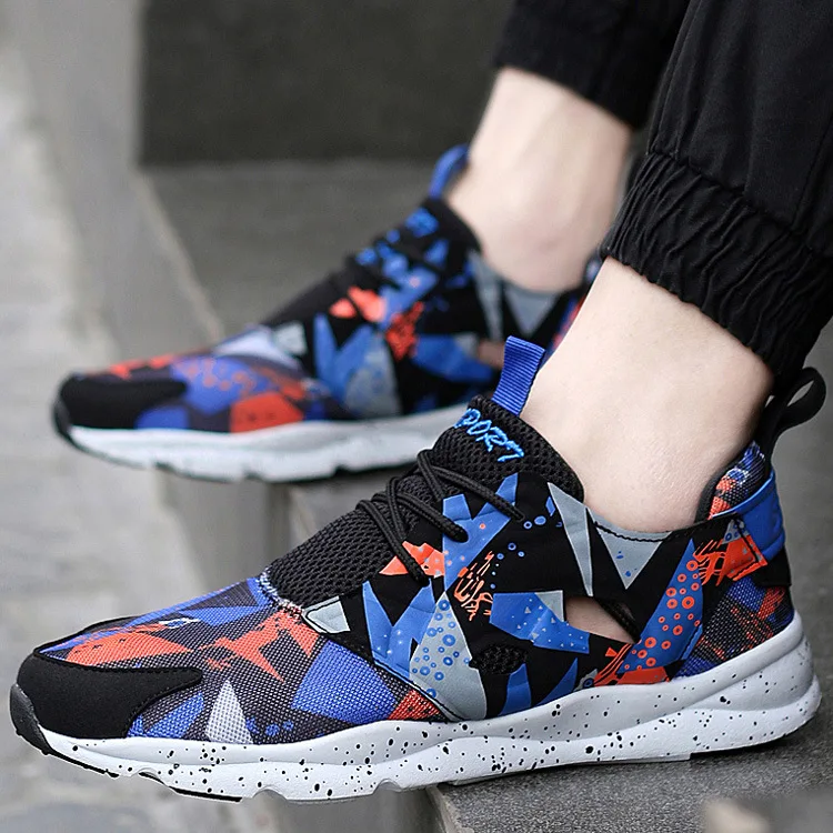 

New Spring Hot Sale Men Sneakers Comfort Breathable Hard-wearing Men Running Shoes Retro Sports Shoes Athletic Training Shoes