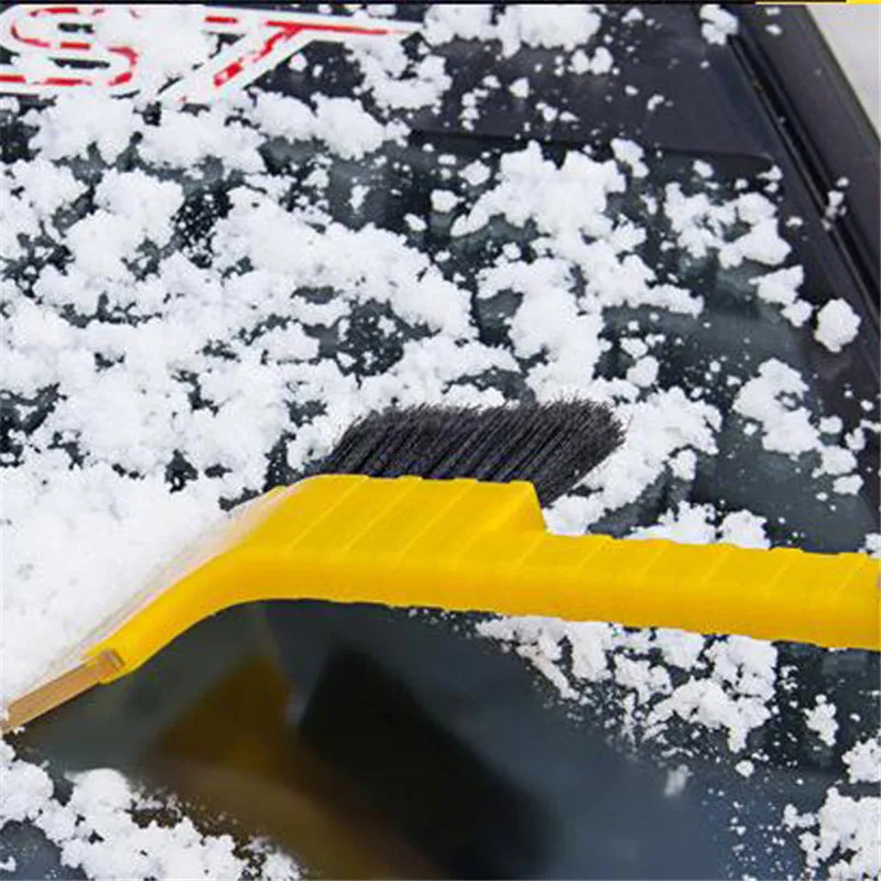 

car-styling Snow Cleaning Remover Windshield Snowplow Handheld Ice Scraper Snow Brush Scraper Car Ice Scraper With Brush