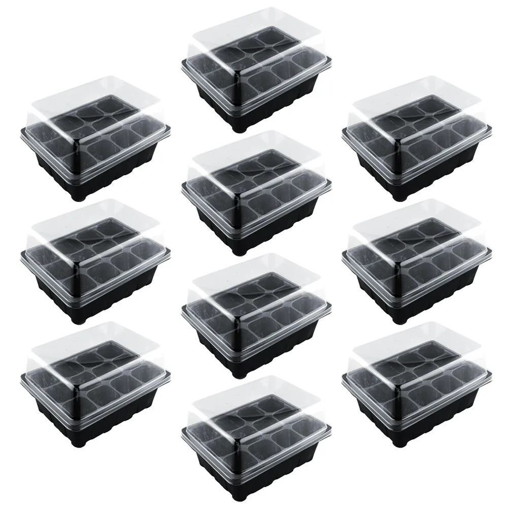 

12 Cells Nursery Pots Plant Seeds Grow Box Propagation Tray Flower Pot Plant Kit Nursery Propagation Seed Case Flower Plant Pot