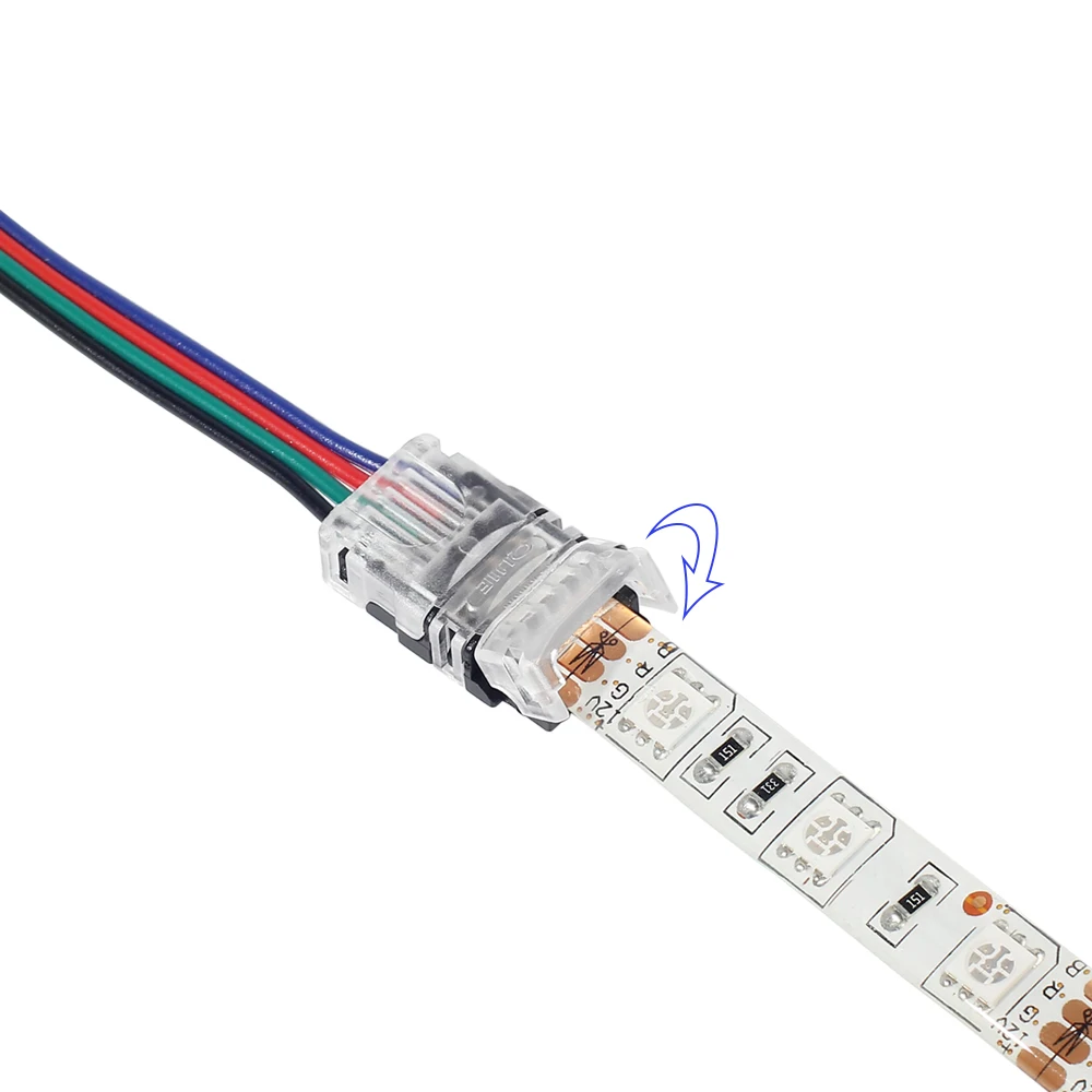 10 мм 4 Pin светодиодные ленты для подключения провода использовать терминалы ленты светильник проводник сварочный разъем 5 шт./лот