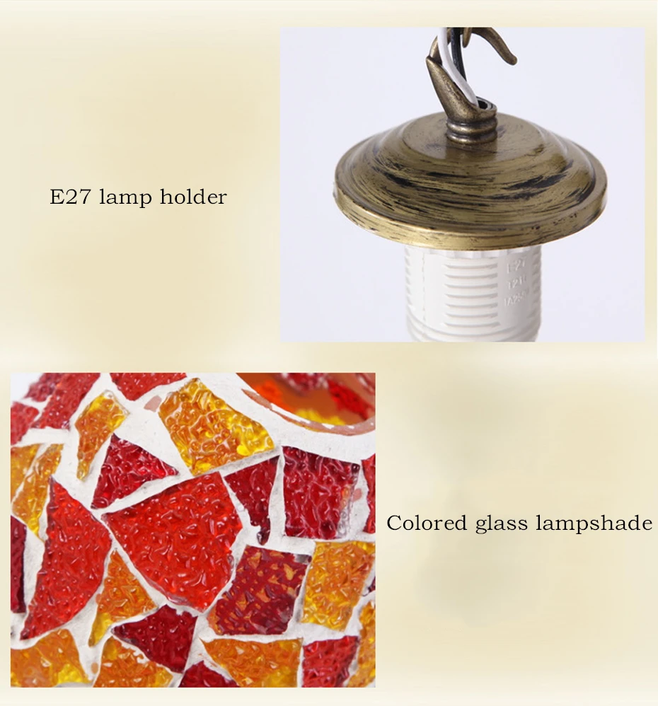 Марокканская мозаичная настенная лампа, креативный витражный светильник ручной работы E27, настенный светильник для прикроватной тумбы, кухни, коридора, балкона, интерьерный светильник ing