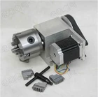 Best Price as low as $328.67 Carving machine accessories The fourth axis A rotating axis/shaft K11 80mm three jaws centering chuck motor kit top quality