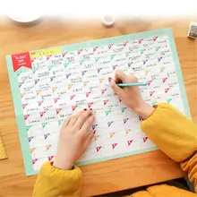 Calendrier du compte à rebours de 100 jours pour enfants, calendrier d'apprentissage, calendrier périodique, fournitures scolaires, nouvelle collection