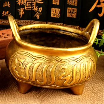 

Muslim pure copper incense burner decoration, Hui people's products, Islamic crafts bronze incense burner
