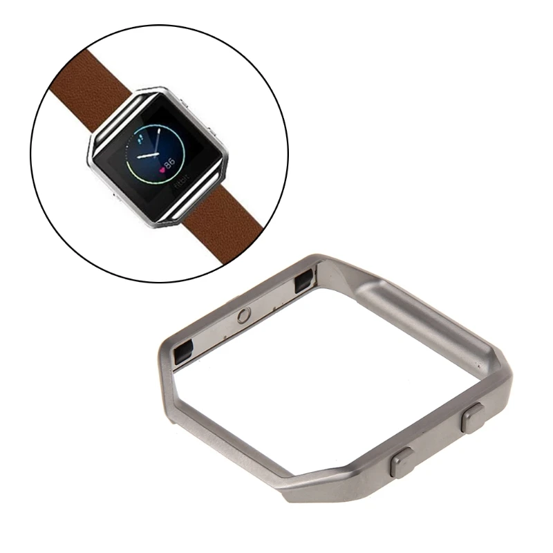 

Stainless Steel Frame Case Cover For Fitbit Blaze Smart Watch Shell Replacement