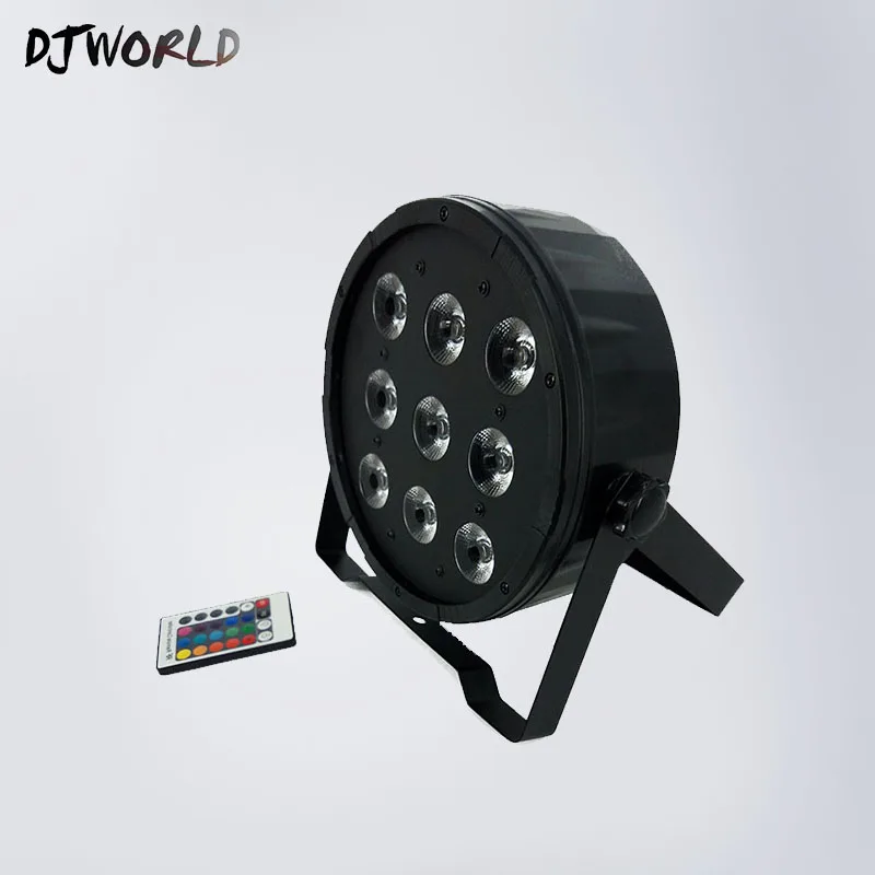 Wireless Remote Controller Led Par Light 9x12W Sound Activated RGBW