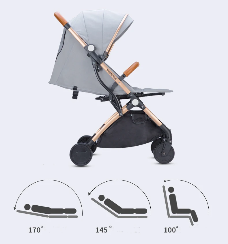 Babyyoya Tianrui lightweight portable folding baby stroller can sit can lie one key operation small and light easy for travel