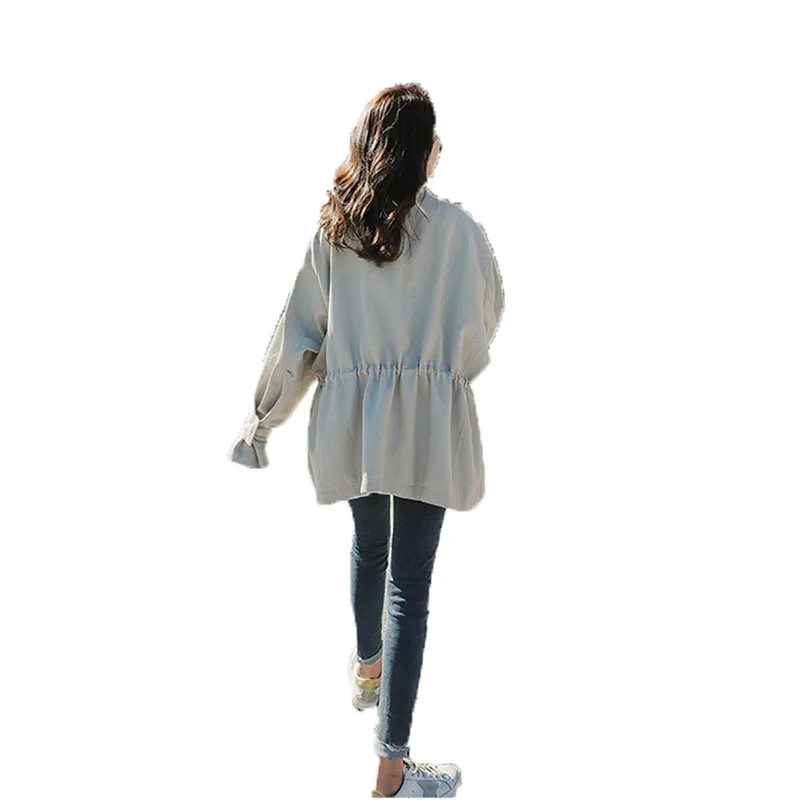 L'outillage De Gray Section vent Étudiants Chic Dans Printemps Coupe Taille Coréenne Powder Longue bean La Femmes W140 Nouvelles Populaire Rice TqqwEAy7