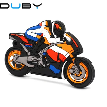 

Cool Motorcycle 4GB 8GB 16GB 32GB 2.0 usb flash drive pen drive Racer Plastic Model 64g memory stick usb flash card
