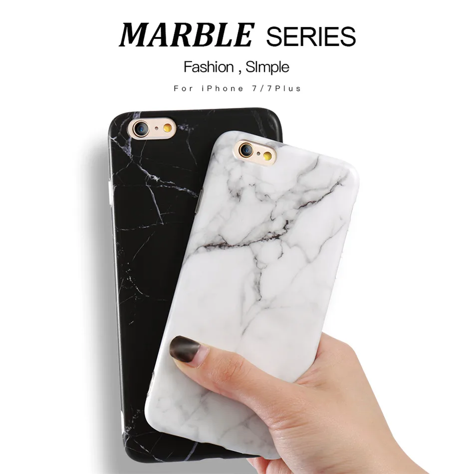 DOEES Classic Marble Silicone Phone Case For iPhone X 6 6S 7 7 Plus Black and White Pattern Protective Cover For iPhone 8 8 Plus (1)