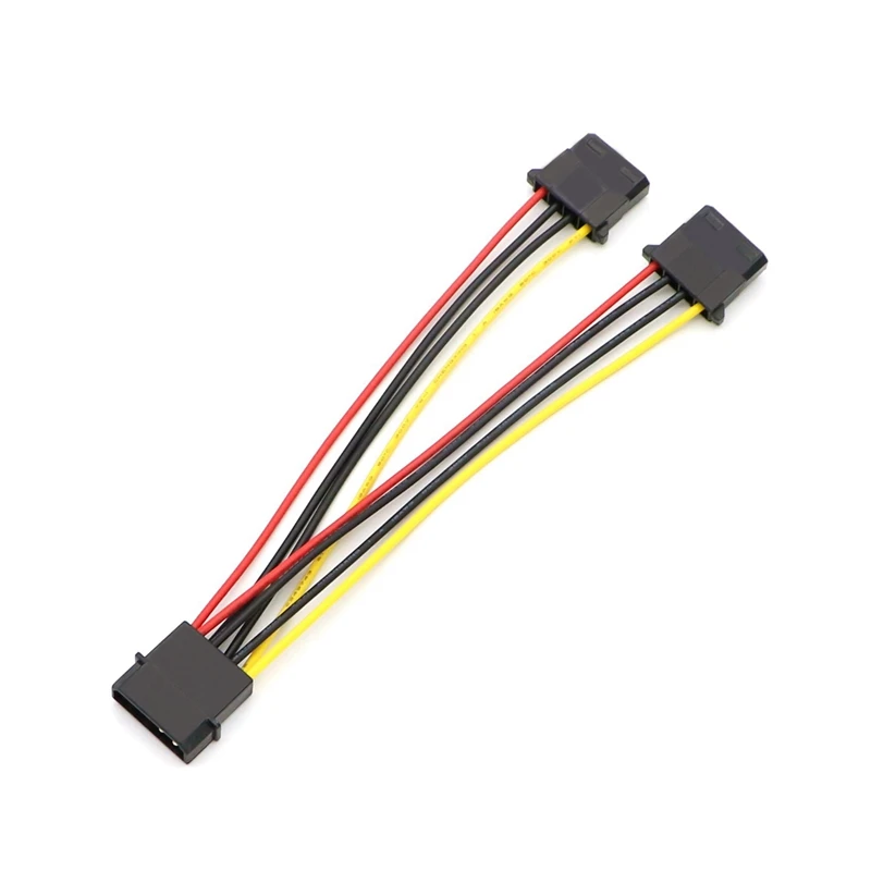 20 см IDE Molex 4Pin Male to 2x Female y сплиттер кабель адаптера питания.|Компьютерные кабели и