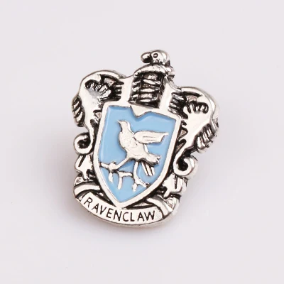 RJ модный дом префект школьный щит Ravenclaw Хогвартс префект булавки честь письмо префект эмаль значок для мужчин и женщин броши - Окраска металла: Покрытие антикварным золотом