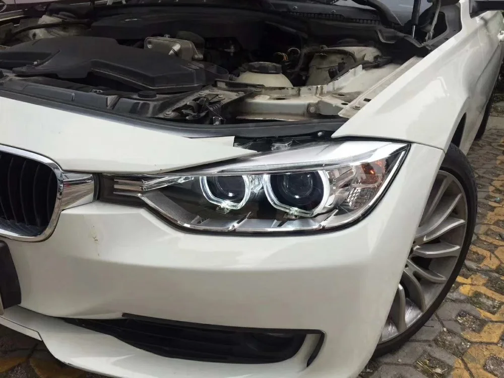 Автомобильный Стайлинг H7 чехол на головную лампу для BMW F35 F30 318i 318Li 320i 2013- фары светодиодный DRL Объектив Двойной Луч биксенон