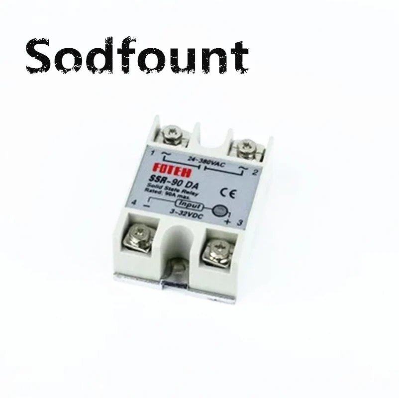 1 шт. Промышленные твердотельные реле SSR 90DA 90A DC контроль переменного тока|solid state