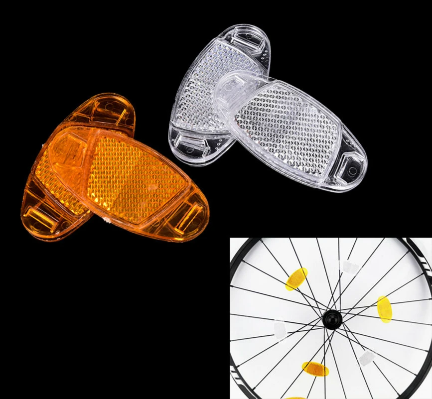 1 Pair Bicycle Spoke Reflector Warning Light Bicycle Wheel Rim