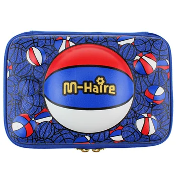 

3D Cartoon pencil bags basketball big box for school boy children's pencil case school supplies Pen holder multifunctional metal