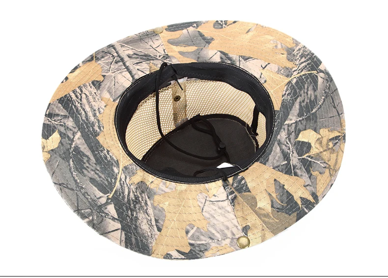 Unisex Women Mens Summer Casual Trendy Camouflage Net Beach Caps Panama Jazz Hat Foldable Sun Hat Cowboy Fedora Print Sunhat