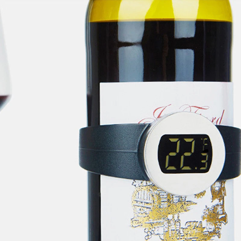 Практичный электронный термометр для красного вина, интеллектуальный датчик температуры, светодиодный цифровой измеритель температуры вина, инструменты для вина
