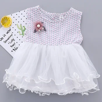 

Halilo Baby Dresses Girl Summer Clothing Flower Dot Print Princess Costumes Baby Girl Dress Casual Little Girls Dresses