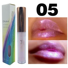 DNM 6 Color Polarized Lip Gloss Chameleon Pearlescent Moisturizing Lipstick Colorful Lipgloss Sexy Women Glitter Liquid Makeup