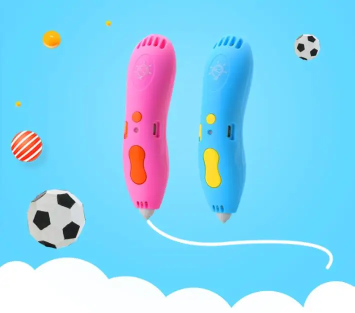 

multi-function 3d printing pen wireless rechargeable Cryo Painting pen 500mA +15 rollers PCL Consumables free shipping