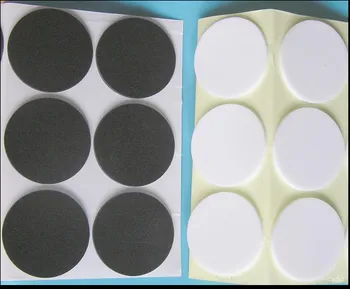 

500pcs/lot 1600T PE Foam White or black Color For Auto Round Double Sided Tape 15mm Diameter