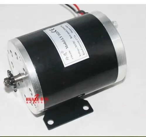  36V 500W MY1020 Permanent Magnet Brush Motor High Speed 25H / T8F Sprocket Electric Vehicle / Scoot