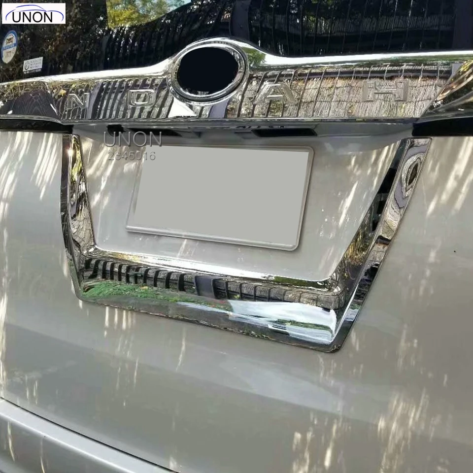 Для Toyota Voxy Noah R80- Задняя Крышка багажника Накладка автомобиля номерной знак рамка аксессуары багажника защитная полоса