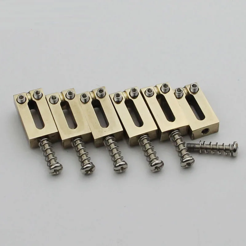 6 шт латунные мостовые сиденья 10 5 мм для мостов Stratocaster Tremolo|Детали и аксессуары