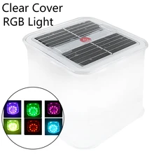 Цветной 10 светодиодный портативный фонарь, Складная Лампа для палатки, водонепроницаемый уличный походный светильник, солнечный надувной светильник