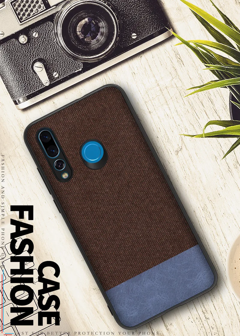 For Huawei Nova 4 Case New Full protection Hybrid PU Cloth TPU Business Dark Gentleman Case For Huawei Nova 4 Case18