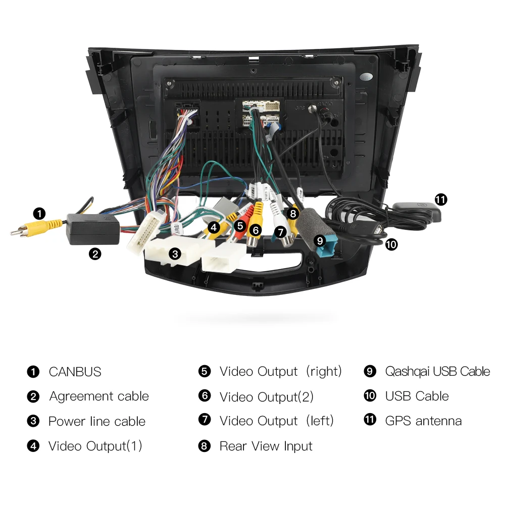 Top 10.2" Android 8.1 Threecar 2 din Car Radio GPS Navigation Multimedia Player 2G(RAM) for Nissan Qashqai 2014 -2017 wifi Stereo 4 Top 10.2" Android 8.1 Threecar 2 din Car Radio GPS Navigation Multimedia Player 2G(RAM) for Nissan Qashqai 2014 -2017 wifi Stereo 4