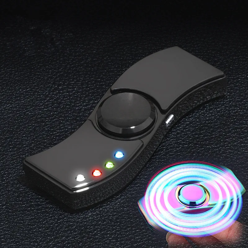 2017 Новинка USB Ручной Спиннер Зажигалка перезаряжаемая Электронная сигарета