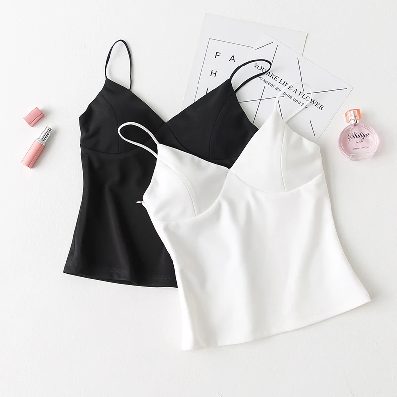 

New Arrival 2017 Summer Female Sexy All-match Vest Women Fashion Sleeveless outside Wear Camis Girls Sweet Top High Quality