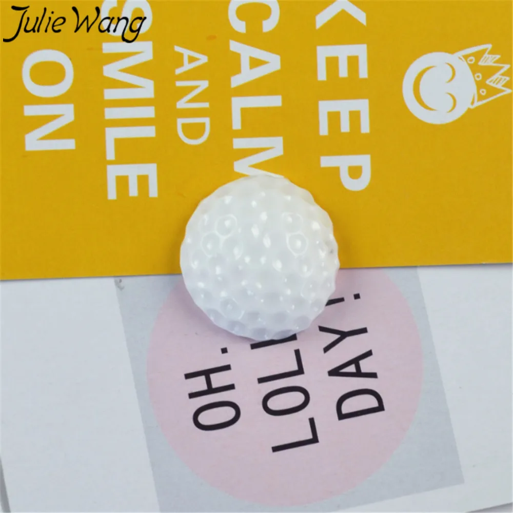 Julie Wang 10 шт./упак. 23 мм Полимерные Подвески бейсбольная форма плоская задняя часть