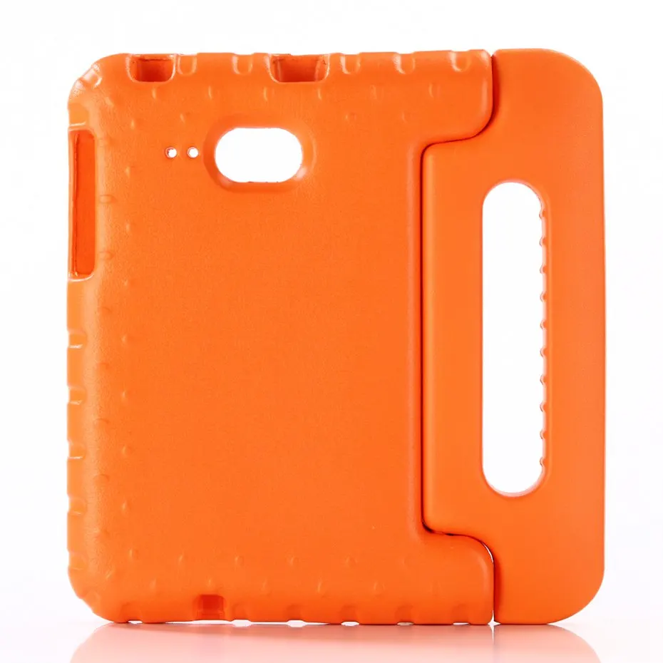 Чехол для SM T280 T285 ручной ударопрочный EVA полный корпус Дети дети Безопасный силиконовый чехол для samsung Galaxy Tab A 7,0 дюймов - Цвет: Оранжевый