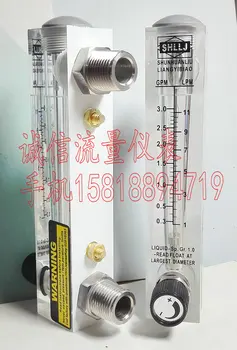

LZM-15T adjustable panel type flow meter 0.3~3GPM 1~11LPM stainless steel joint