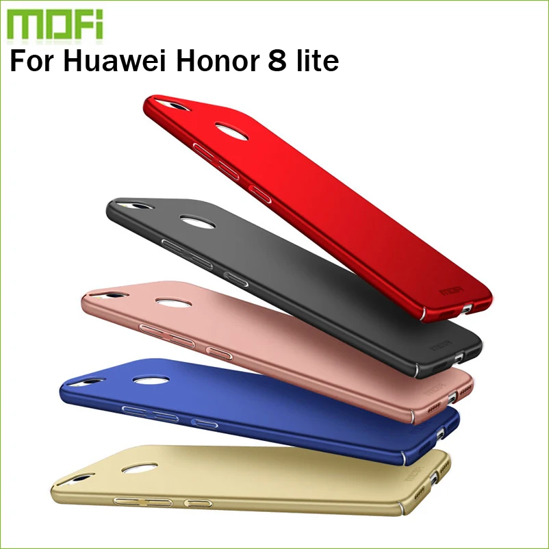 

New 2017 For huawei honor 8 lite Cover Case Original MOFI Hard Case For huawei honor 8 lite Case Hight Quality Phone Shell 5.2''