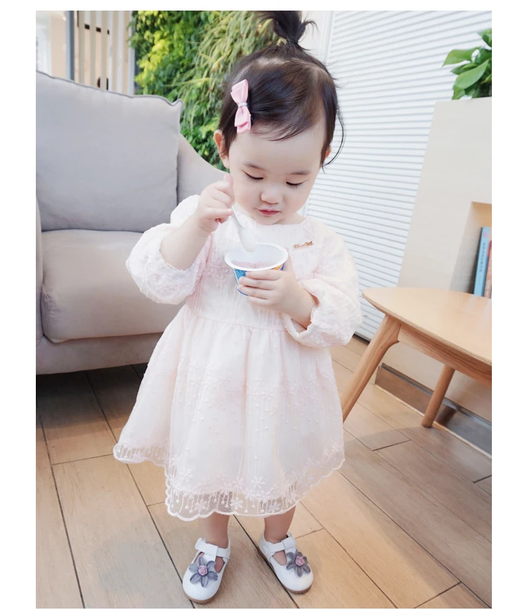 Детская кожаная обувь с милыми цветами; Новинка года; детская обувь для принцесс; Корейская Весенняя нескользящая обувь для малышей