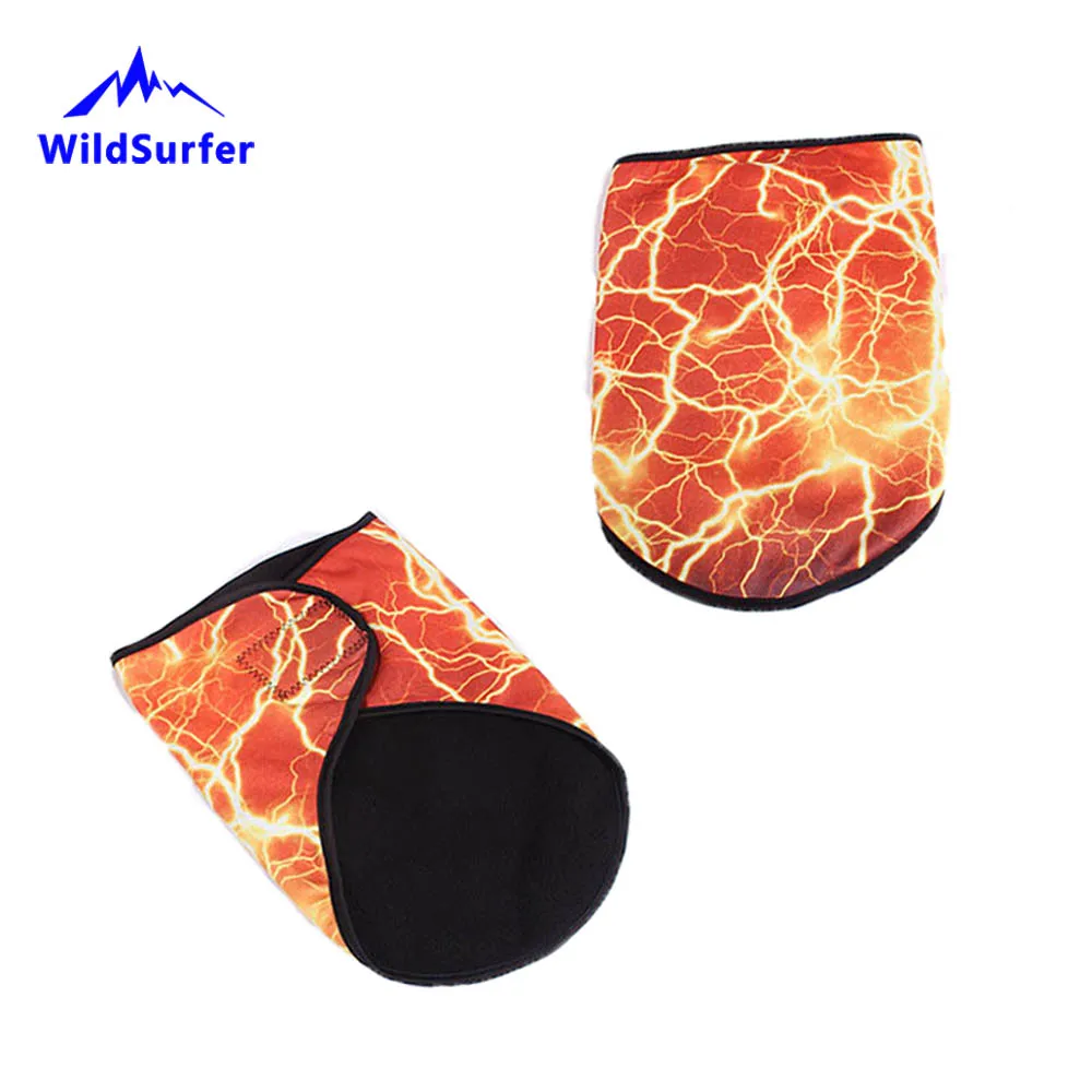 WildSurfer الرجال الشتاء التزلج المرايل المرأة تزلج قناع الوجه على الجليد دفئا القطبية كوفية صوف رجالي 3D المطبوعة للجنسين الثلاثي وشاح J47