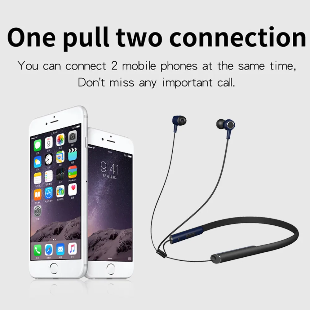 Askmeer Bluetooth Earphone Wireless Magnetic In Ear Sports Headset with Microphone Handsfree Calls for iPhone xiaomi Samsung Phone (9)